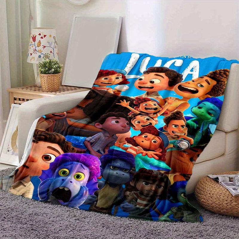 1pc, Disney Pixar Luca Movie Characters Throw Blanket Perfect for Home Decor, Couch Cover, Outdoor Use, Travel, Camping