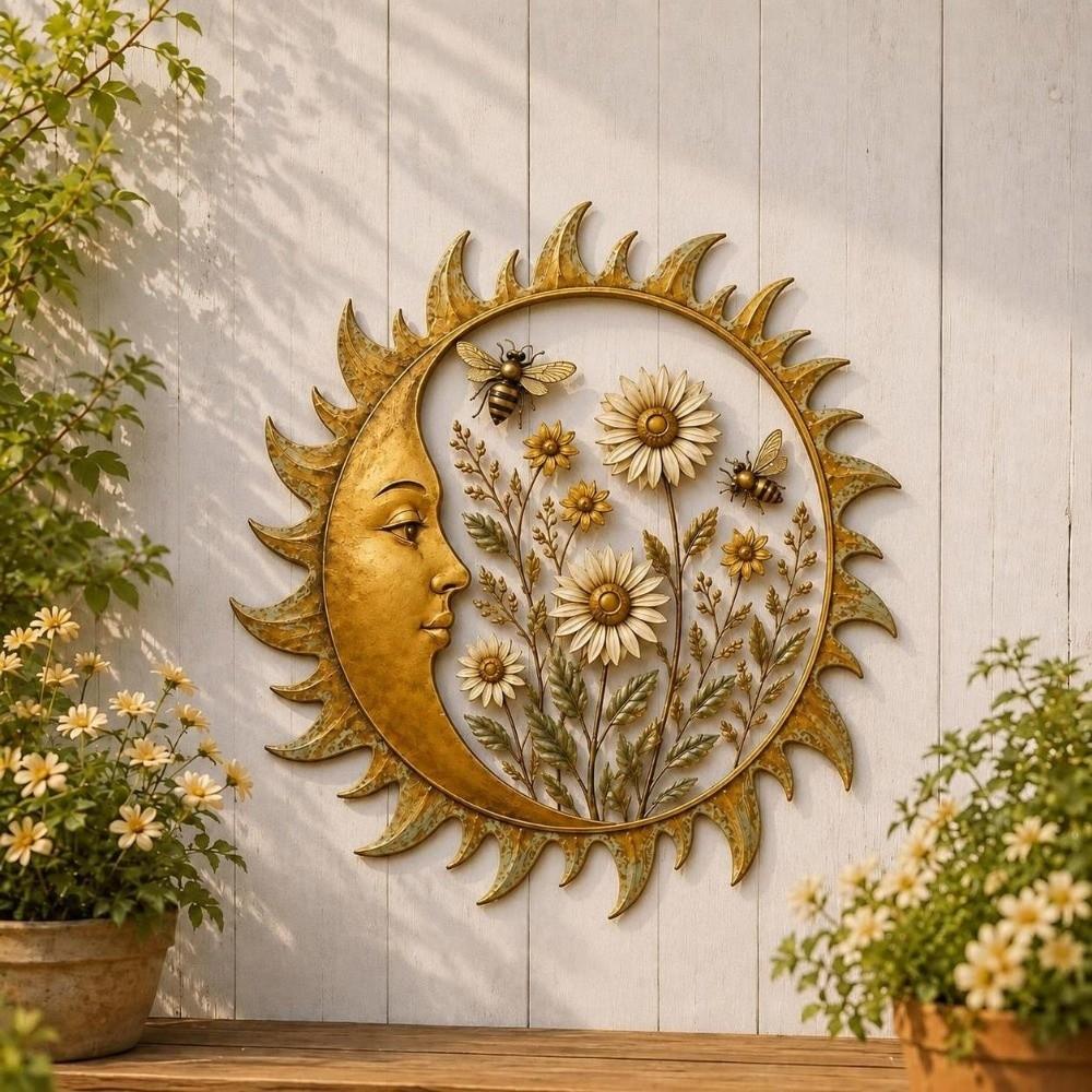 Rustic Metal Wall Art Aged Finish Dragonfly Wall Decor Dragonfly Moon Wall Decor Entry Hall