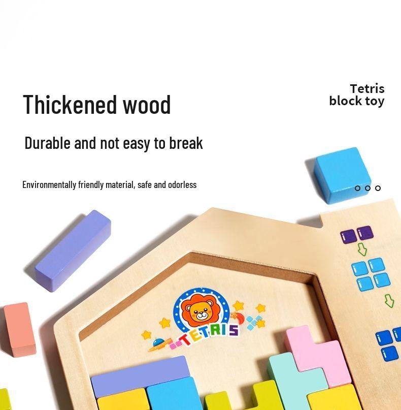 Тетрис Блоки 3D Стерео Пазл Игрушки для Детей, Возраст 3-6 лет - Идеальный Подарок на День Рождения для Мальчиков и Девочек