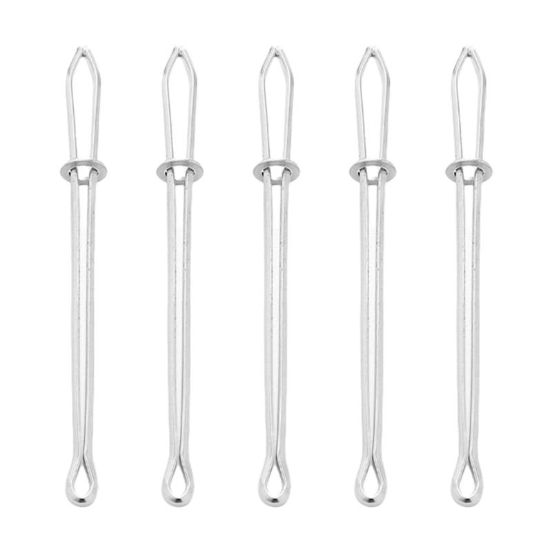 Pack Of 5 Elastic Band Threader Drawstring Threader Tweezers Easy Quick Insert Rope Threader Clip For Hoodies Pants