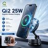 Беспроводное зарядное устройство Qi2.2 25 Вт с охлаждением, магнитный держатель для телефона в автомобиль, вращающийся на 360°, быстрая зарядка для iPhone 17 16 15 Pro Max, подставка