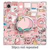 50 Розовых Дудл Свежих Милых Гука Креативное Украшение DIY Наклейки Чемодан Чашка Молочного Чая