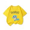 Potdemiel Summer New Pikachu Print Children's T-Shirt, Boys and Girls, Comfortable and Breathable Children's T-Shirt