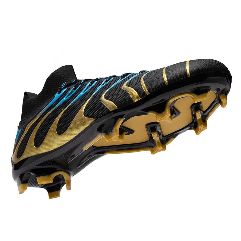 35-45 Мужские футбольные бутсы с высоким берцем и крупными длинными ногтями. Нескользящие и износостойкие детские футбольные бутсы из искусственного материала Corthiro TPR на открытом воздухе.