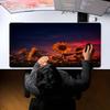 Large Sunflower Sunset Scenery Mousepad XXL Deskmat Non‑Slip Rubber Game Mouse Mat Computer Keyboard Mats Gamer Accessories