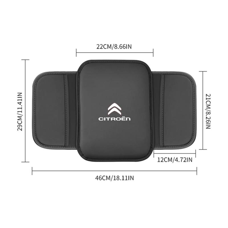 WYGL9 For Citroen Elysee Berlingo Xsara C3 XR Picasso C5 Leather Car Armrest Box Pad Central Arm Rest Storage Pocket Protective Cover