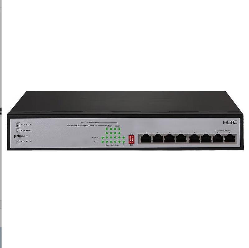 H3C MS4008V2-PWR 8-Port Gigabit Unmanaged PoE Switch