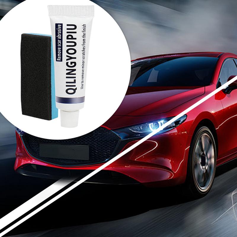 Безопасная полировальная паста для удаления потертостей с автомобиля, средство для восстановления автомобильной краски с губкой, средство для удаления царапин, износа и пятен от воды