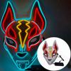 Halloween Game Glowing Mask Led Light Up Mask Cosplay Fox Mask For Festival Halloween Costume Nightclub Flashing Dj Show Props