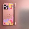 Граффити смайлик подходит для iPhone16 чехол для iPhone 15promax ультратонкий безрамный 14 простой 13 кронштейн