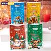 50pcs Christmas Gift Bags Christmas Party Decoration 2025 Xmas Santa Claus Cute Hand Bags New Year Gift 2026