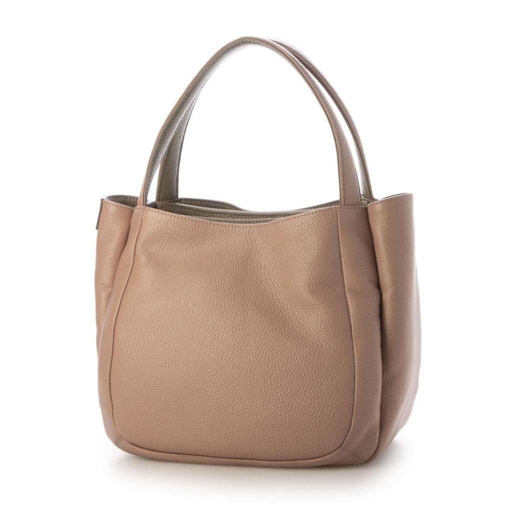 Сумка-тоут из термоусадочной кожи, размер S, розовая [Isaac] (50)