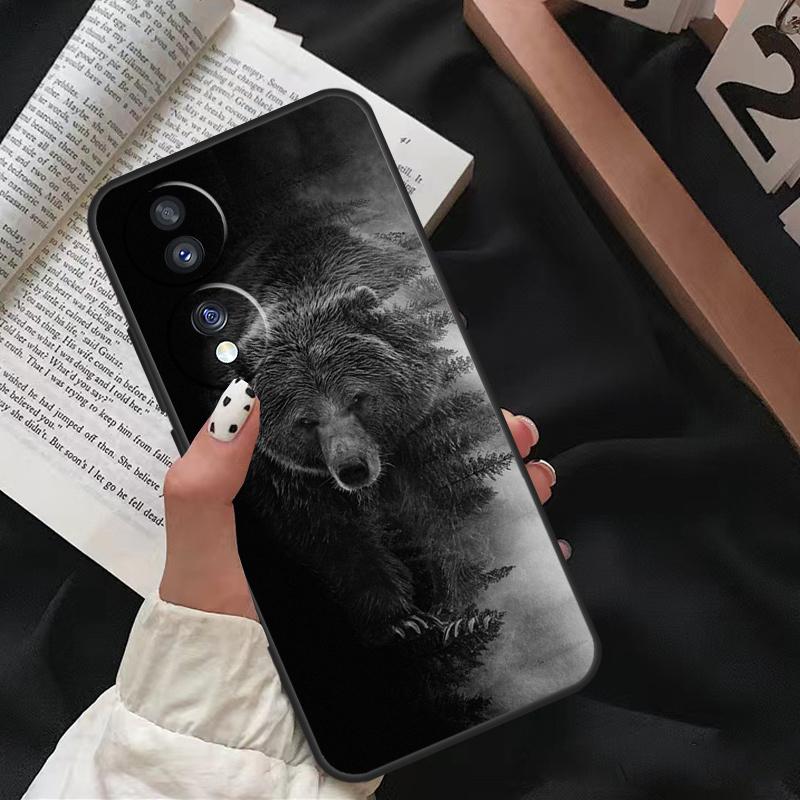 Чехол для телефона Honor с изображением Медведя Гризли Magic 8 6 7 Pro для Honor X9d X9c X9b X9a X8c X8b 200 400 50 70 90 Lite Win RT