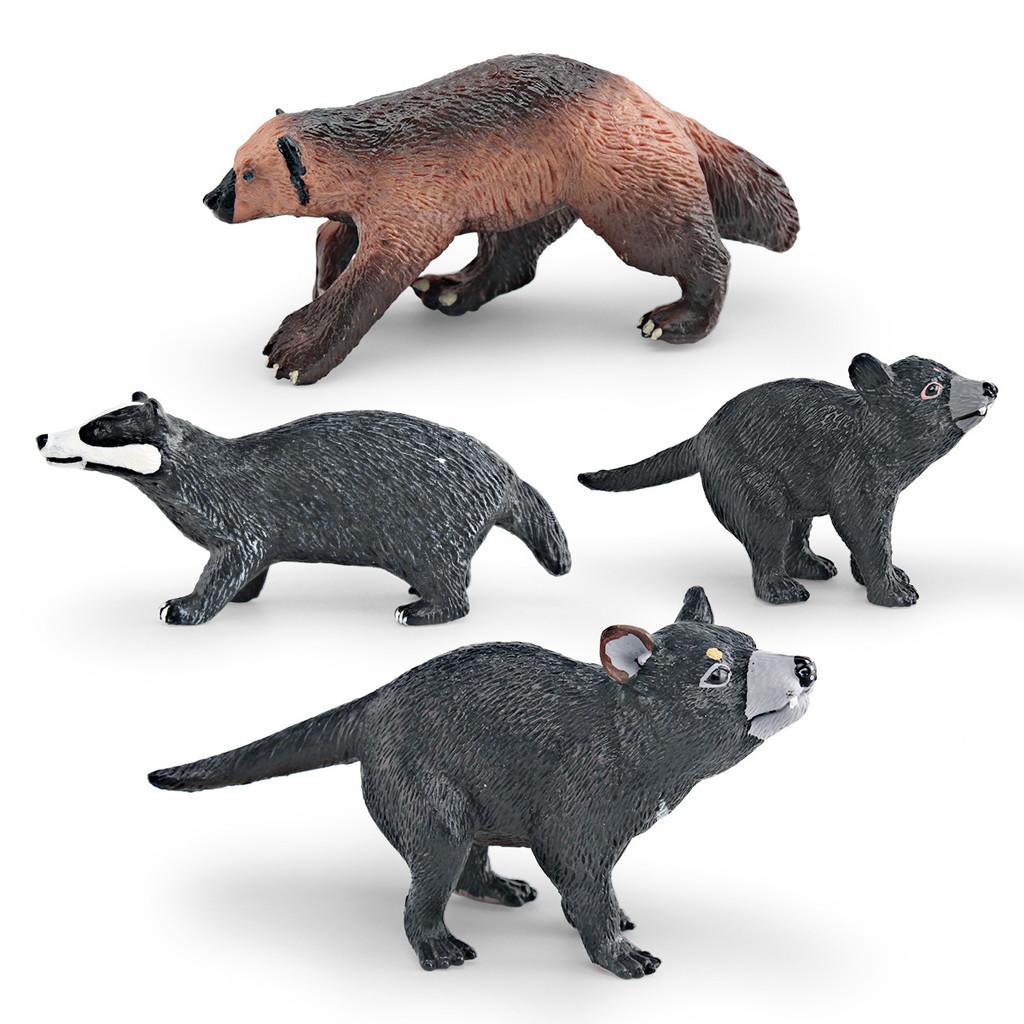 Eurasian Badgers Pvc Wildlife Model For Kids Learning And Home Decoration