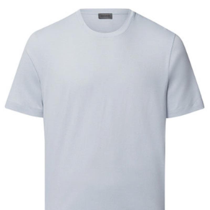 Hanro ShorT Sleeve T shirT  75050 whiTe Topaz 