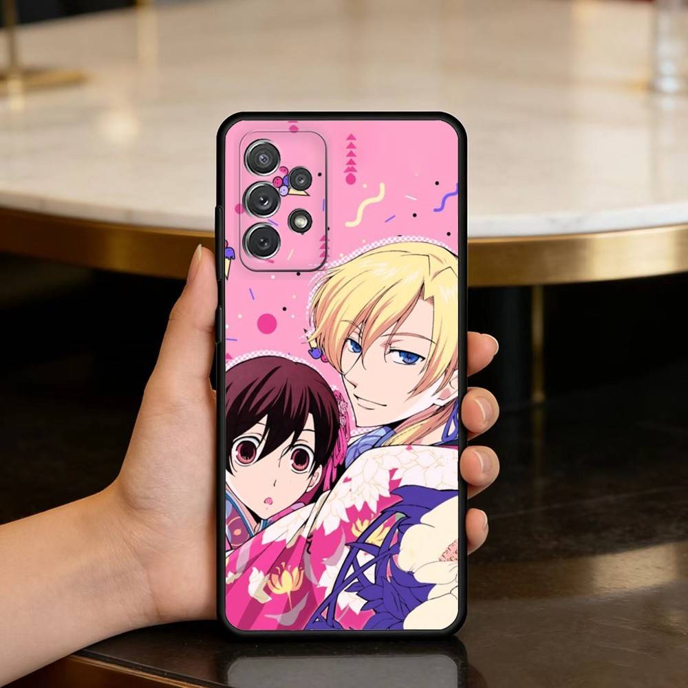 Чехол для телефона Ouran High School Host Club для Samsung Galaxy A73, A72, A71, A70, A53, A52, A51, Мягкий силиконовый черный чехол