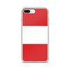 Coque iPhone - Drapeau Pérou - Souple - Protection Chocs - Compatible iPhone 8 Plus