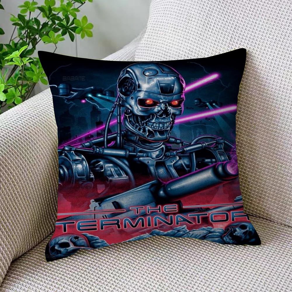 Classic Movie The Terminator Decorative Room Aesthetics Pillow Case Home Decor Bedroom Sofa Bed Couch Pillow Cover 45X45