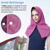 Cooling Hooded Headscarf Button Closure UV Protection Towel Quick Dry Portable Design Unisex Gym Towel
