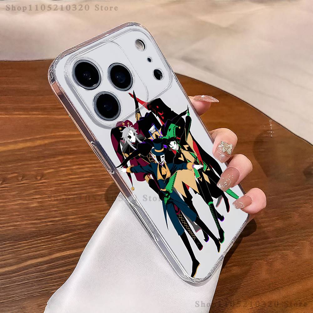 Чехол для телефона 'Цирк Уродцев' iPhone17 16 15 14 13 12 11 Pro Max Plus Mini Прозрачный Полностью Задняя Крышка Силиконовый Мягкий Чехол