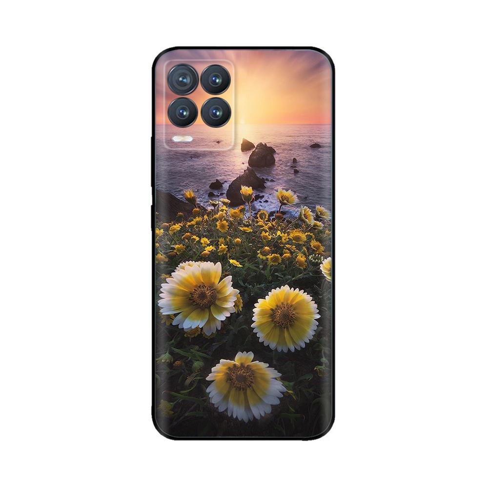 Чехол для Realme 8 Милый Мультяшный Расписной Силиконовый Задний Чехол для Realme 8 Pro 8i Realme8 4G RMX3085 Мягкий ТПУ Чехол для Телефона Coque Etui