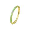 Chinese Style Enamel Flower Bangle Elegant Women's Floral Bracelet Vintage Cloisonne Bangle  Bride