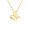 Children's Pendant - LÉA &; ARTHUR - Butterfly Motif - 375 Yellow Gold - 1 Cm - Quality Jewelry