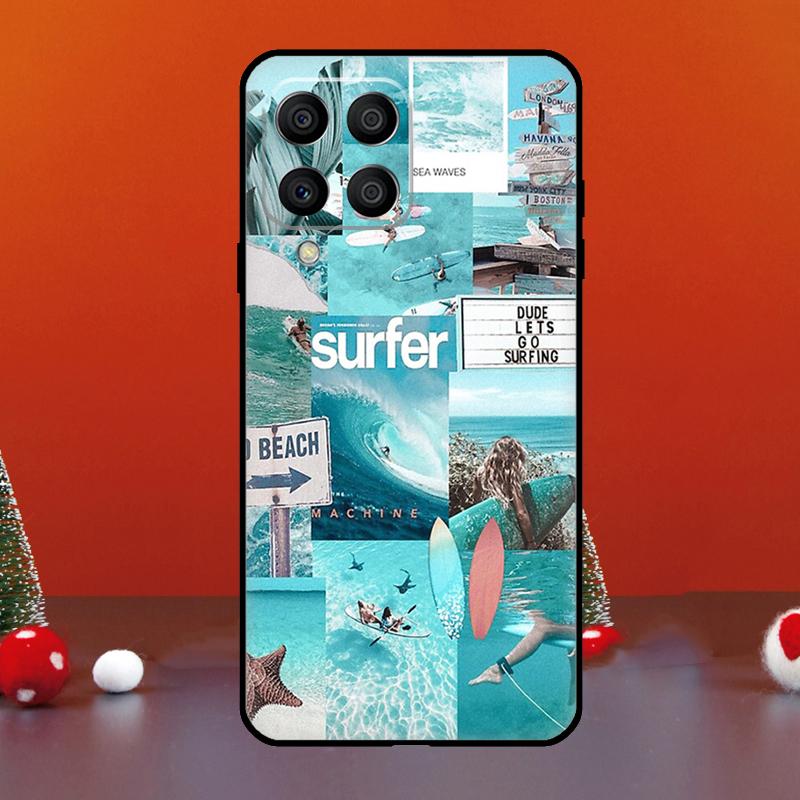 Summer Beach Collage For Samsung Galaxy M52 M32 M12 M11 M21 M31 M13 M33 M35 M53 M55 M15 M14 M34 M54 M06 M16 Case