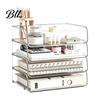 Home Office Desk Organizer Clear Acrylic File Tray, 1/2/3/4/5 Tier Paper Ducument Small Item Storage Box Box, Stackable Supplies Rack Multi Layer