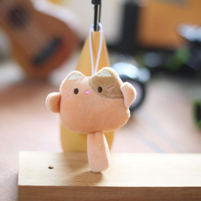 Милый милый котенок кулон плюшевая игрушка кукла мини 3-дюймовый котенок школьный портфель подвесное украшение брелок