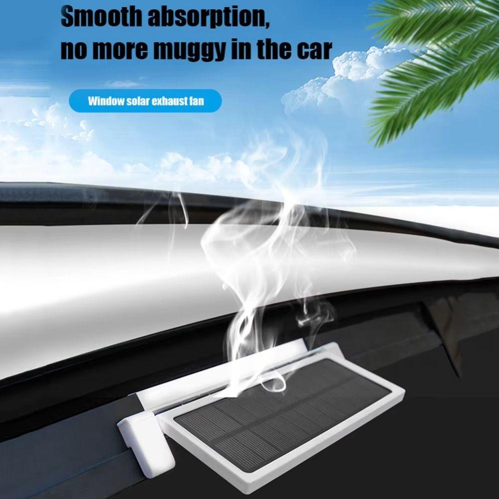 Solar Charging Auto Cooling Fan Assisted cooling Car Exhaust Fan Cooling Air Circulation Fan Truck