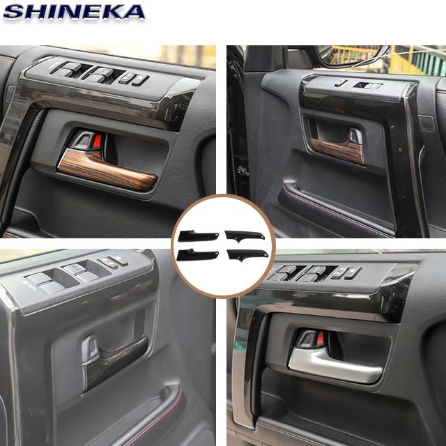 Interior Accessories Decorative Auto Accessories Internal Door Handle Shell Frame Cover Trim for 4Runner 2017+