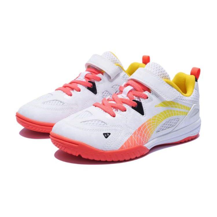 Li Ning Professional Удобные нескользящие износостойкие низкие детские кроссовки Детские кроссовки Белые красные APTT014-2