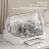 new Portable Baby Bottle Drying Rack & Organizer - Dustproof Storage Container With Removable Drip Tray, Feeding Accessories