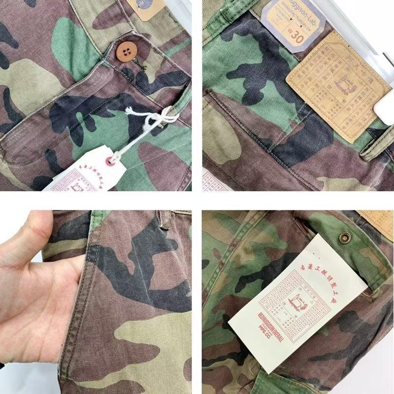 Men's Summer Plus Size Five Point Loose Straight Leg Pants Fashion Cargo Shorts