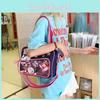 Color Blocking Bone Heart Decor Women Casual Single Shoulder Square Bag Itabag For Casual Outings
