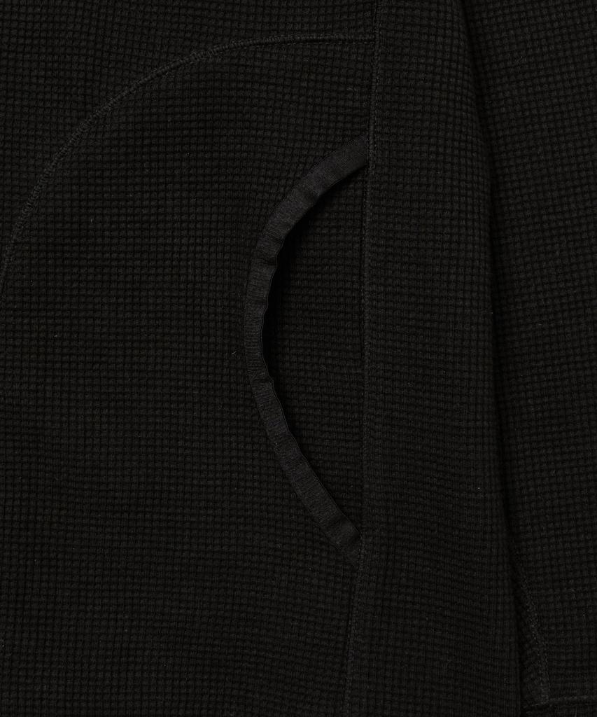 PHYPS MOTORCYCLE H-Tech Waffle Back Pocket Hooded Long Sleeve Black