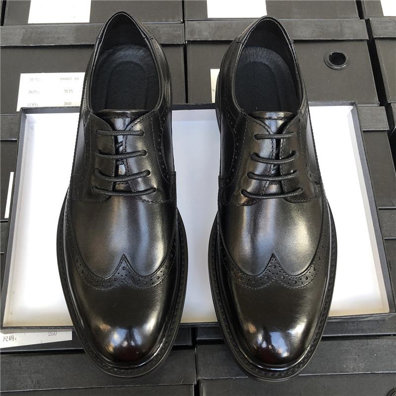 Гравированные кожаные туфли Brock, мужские деловые, повседневные, дышащие, костюмные, рабочие туфли, мужские свадебные туфли для жениха