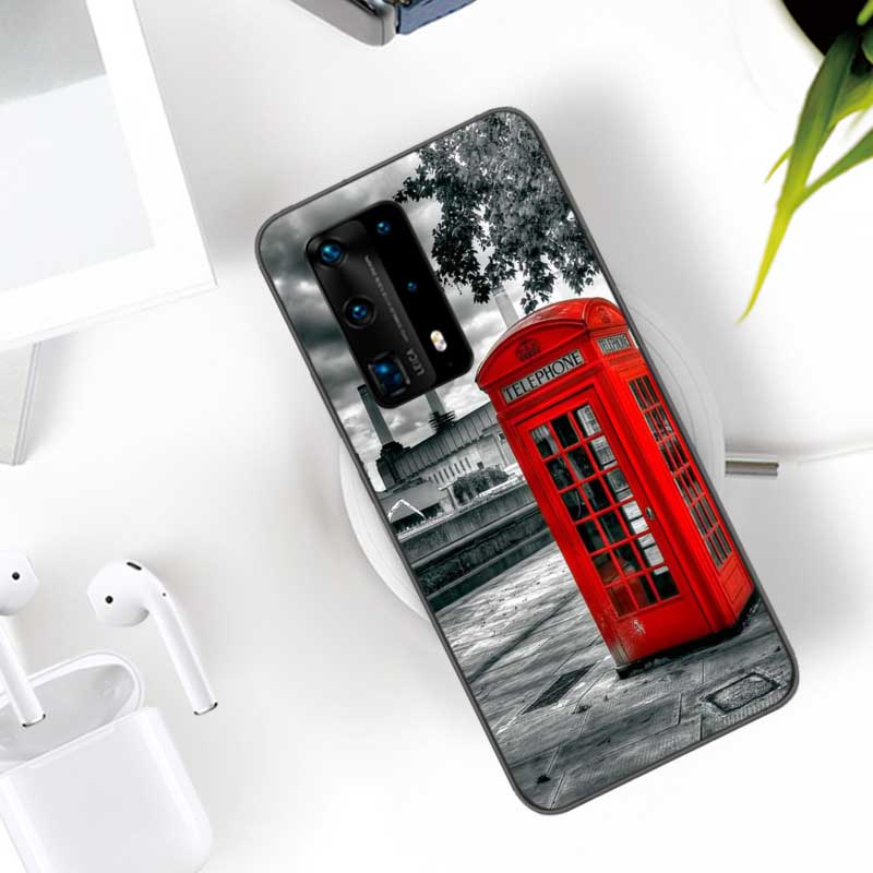 Мягкий прозрачный чехол для телефона «Лондонский автобус Англия» для телефона Huawei P30 Lite P10 P20 P40 P50 Pro Mate 40 Pro 30 20 10 Lite, силиконовый чехол