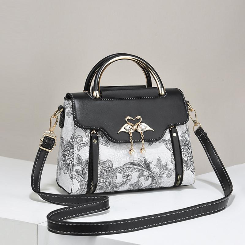 Новая модная сумка с цветным принтом из искусственной кожи, водонепроницаемая, вместительная, сумка через плечо, темпераментная сумка через плечо для поездок на работу