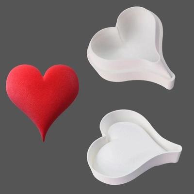 Силиконовая форма для торта в форме сердца ручной работы 3D Форма для выпечки торта Форма для шоколадного мусса Украшения для торта Выпечка Мелкие инструменты Аксессуары