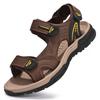 Fashion Brand Genuine Leather Men Sandals New Summer Men Shoes Beach Sandals for Man Outdoor Casual Sneakers Big Size 46
