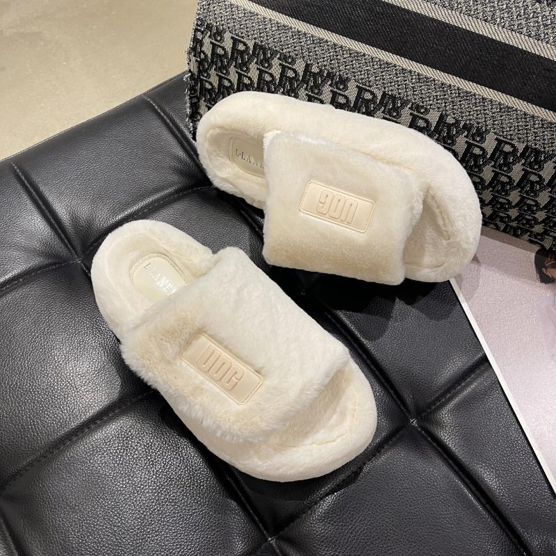 2024 Новые толстые пушистые женские плюшевые тапочки с эффектом увеличения высоты