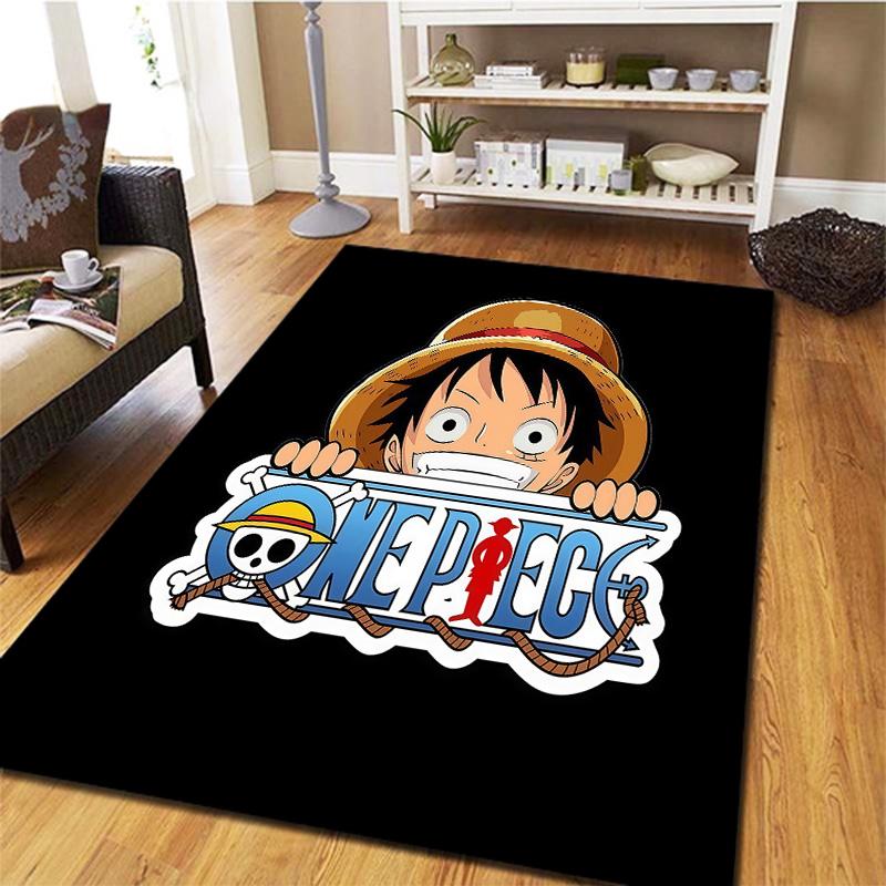 Ковер с изображением Монки Д. Луффи из One Piece для гостиной, спальни, дома, украшение дивана, нескользящий коврик для детских игр