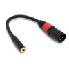 Portable Stereo Microphone 3.5 Female To Adapter Cord XLR Male Jack Wire Cable
