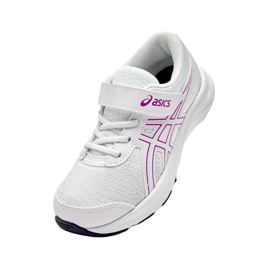 Asics Кроссовки для бега GEL CONTEND 9 Синтетическая кожа, Текстиль Устойчивые к истиранию Низкие Детские Белый Фиолетовый 1014A338-101