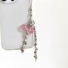 Y2K Vintage Cherry Star Tassel Chain Keyring Girly Cute Mobile Phone Lanyard Camera Pendant Key Accessories Gifts