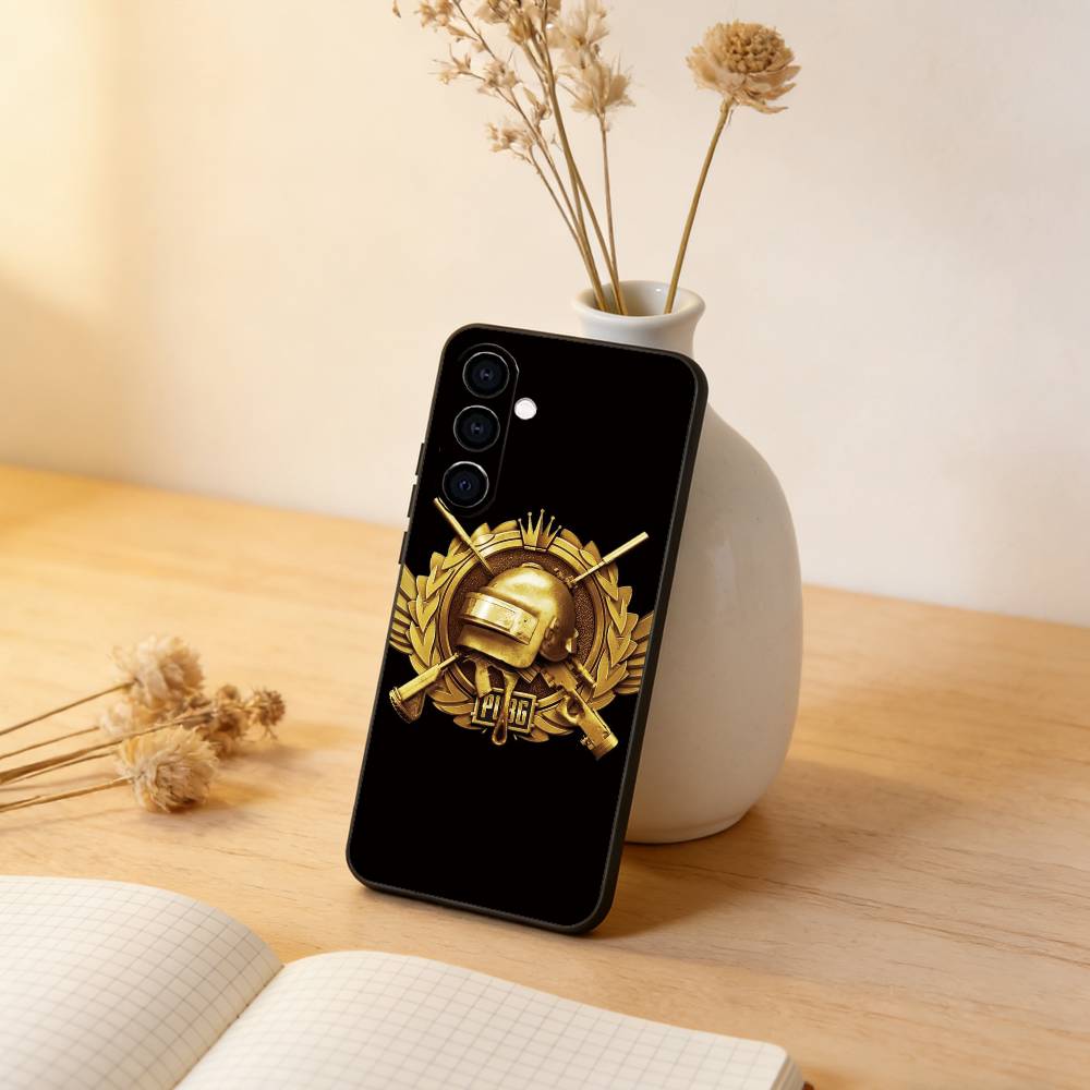 Чехол для телефона P-U-B-G для Samsung Galaxy A73,A72,A71,A70,A53,A52,A51, Мягкий силиконовый черный чехол