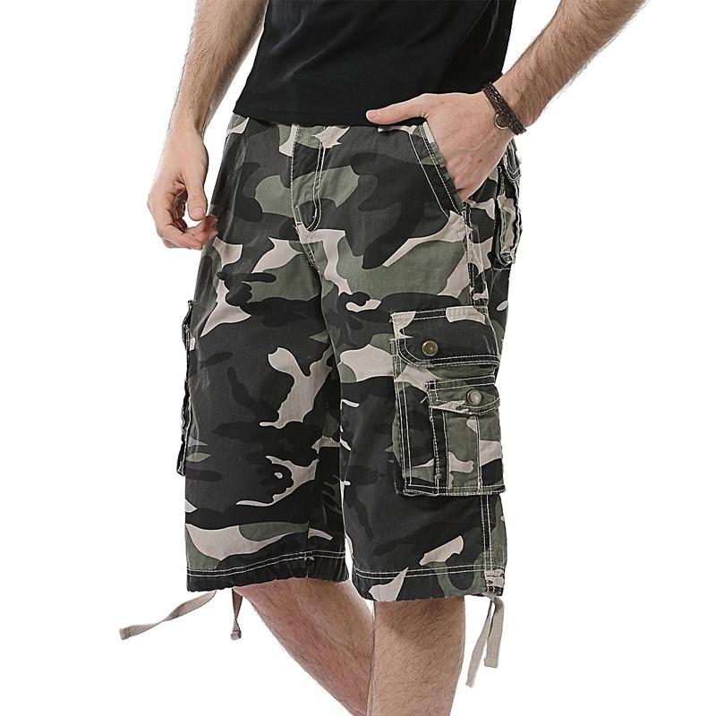 JAYSCE Mens Fashion Cargo Shorts 100%Cotton Casual Summer Work Sprots Pants Classic Short