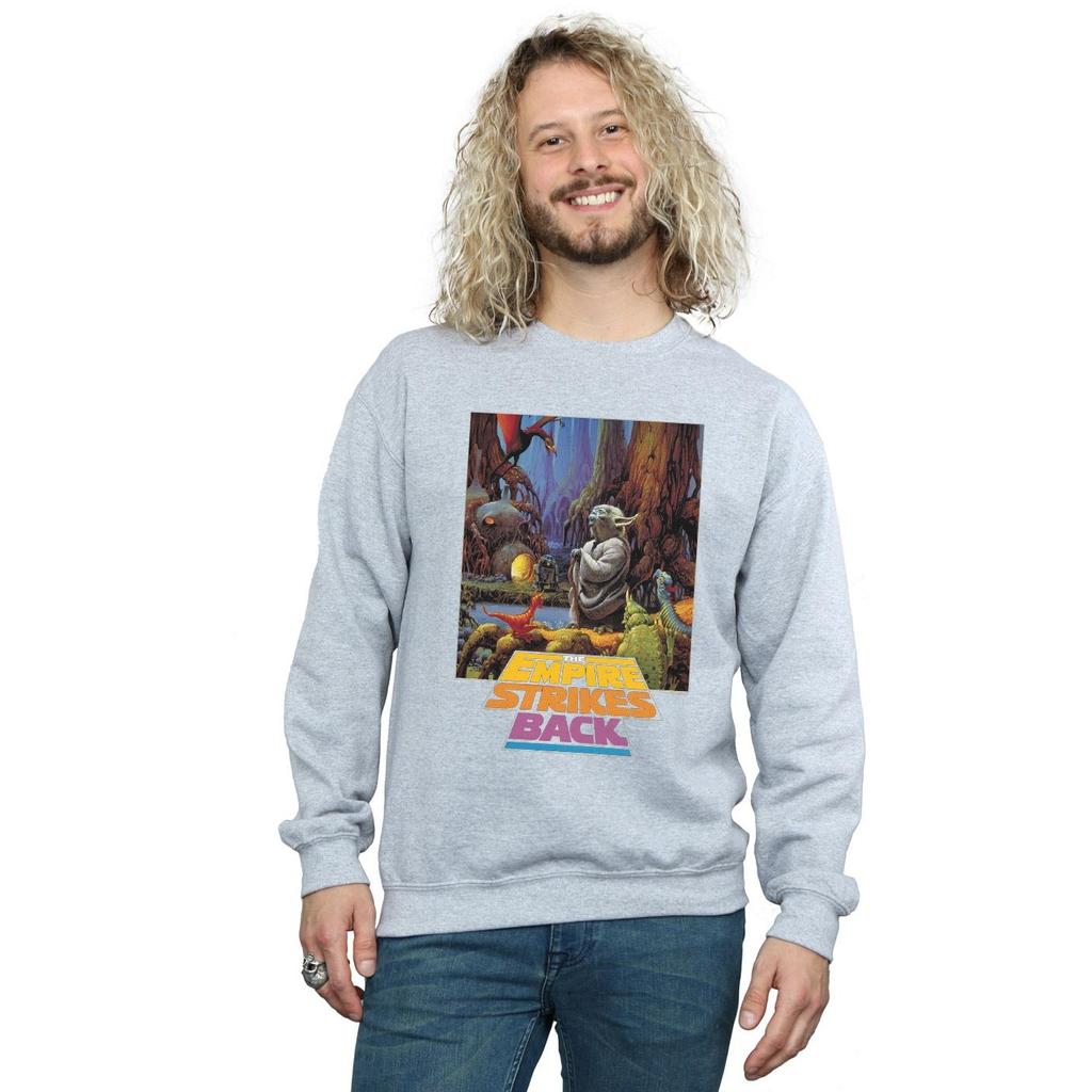 Star Wars Mens Yoda Poster Sweatshirt